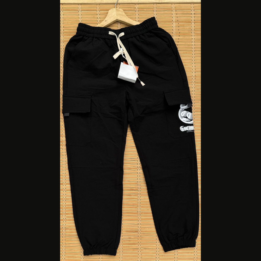 Pantalon Jogging Cargo Noir pour Hommes - Style Urbain