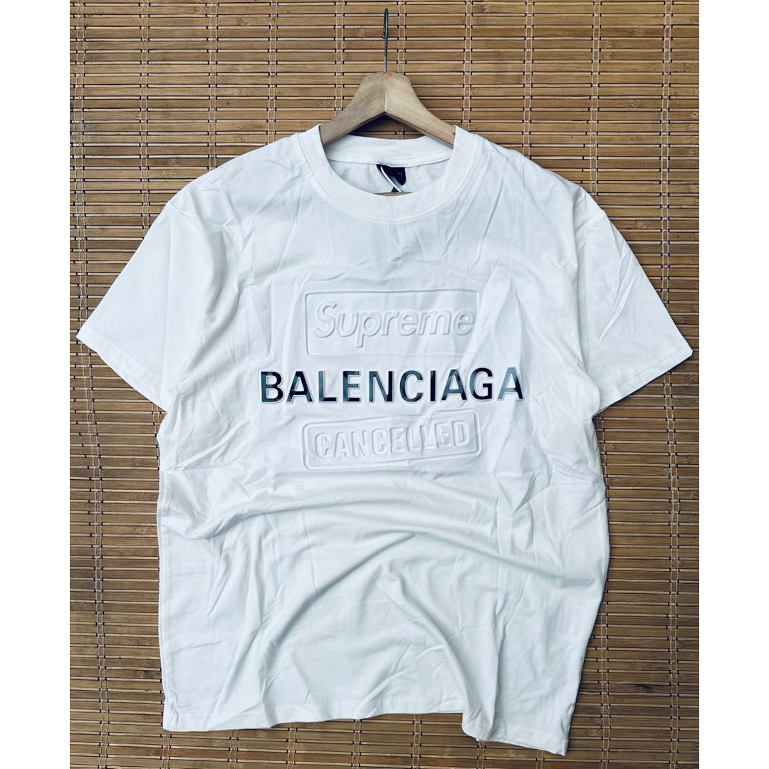 T-shirt “Supreme BALENCIAGA CANCELLED” - Design Audacieux et Confort Premium