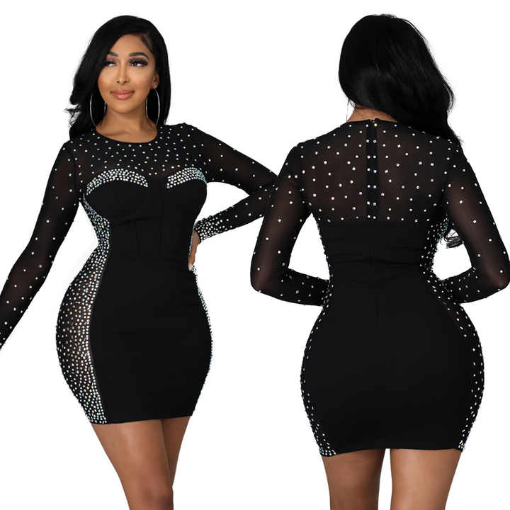 Robe de soirée sexy en strass ! - dblstoreci