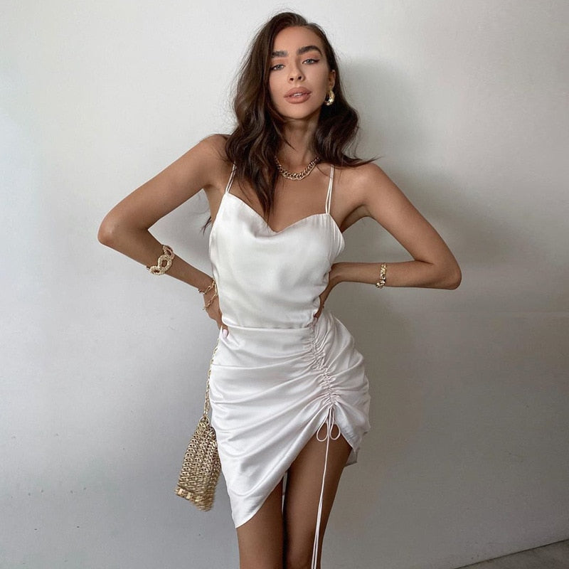 Ultra-sexy white dress for your special evenings